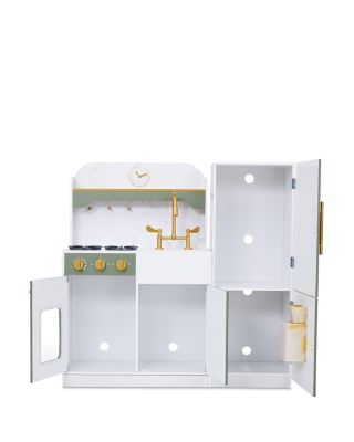 Kids Versailles Deluxe Classic Play Kitchen Olive Green - Ages 3-7