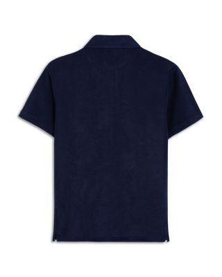 Organic Cotton Terry Logo Embroidered Regular Fit Polo Shirt 