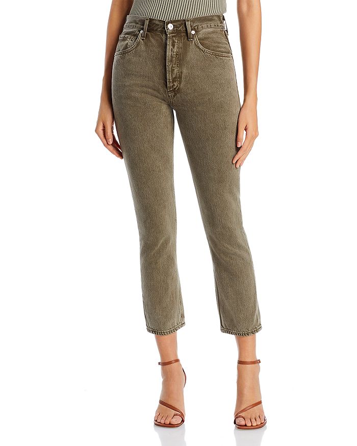 Citizens of Humanity Jolene High Rise Ankle Slim Leg Jeans in Storm