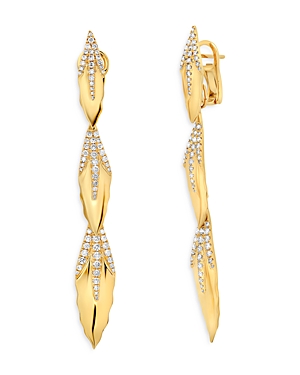Graziela 18K Yellow Gold Diamond Detachable Drop Earrings