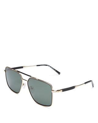 salvatore ferragamo square navigator 53mm sunglasses