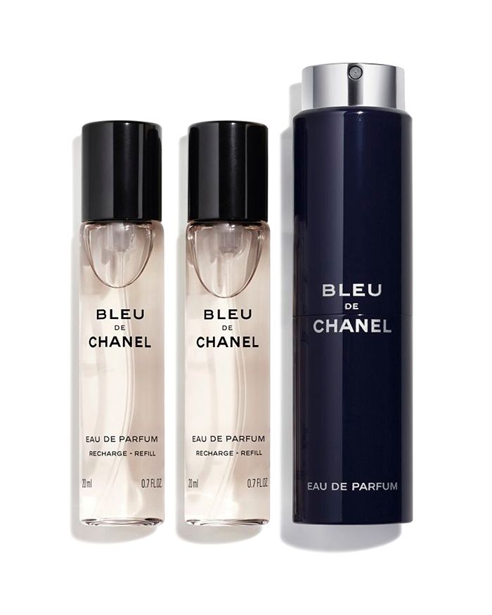 CHANEL BLEU DE CHANEL Eau de Parfum Pour Homme Refillable Travel Spray Set