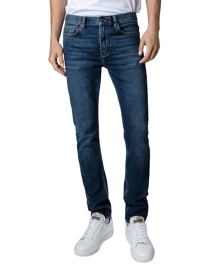 Zadig & Voltaire Mick Slim Fit Jeans in Medium Blue | Bloomingdale's