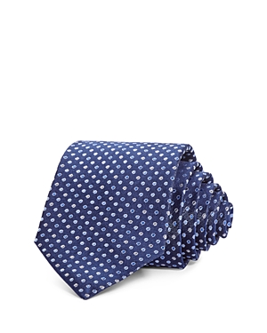 The Men's Store At Bloomingdale's Multi Dot Neat Silk Classic Tie - 100% Exclusive In Navy/blue