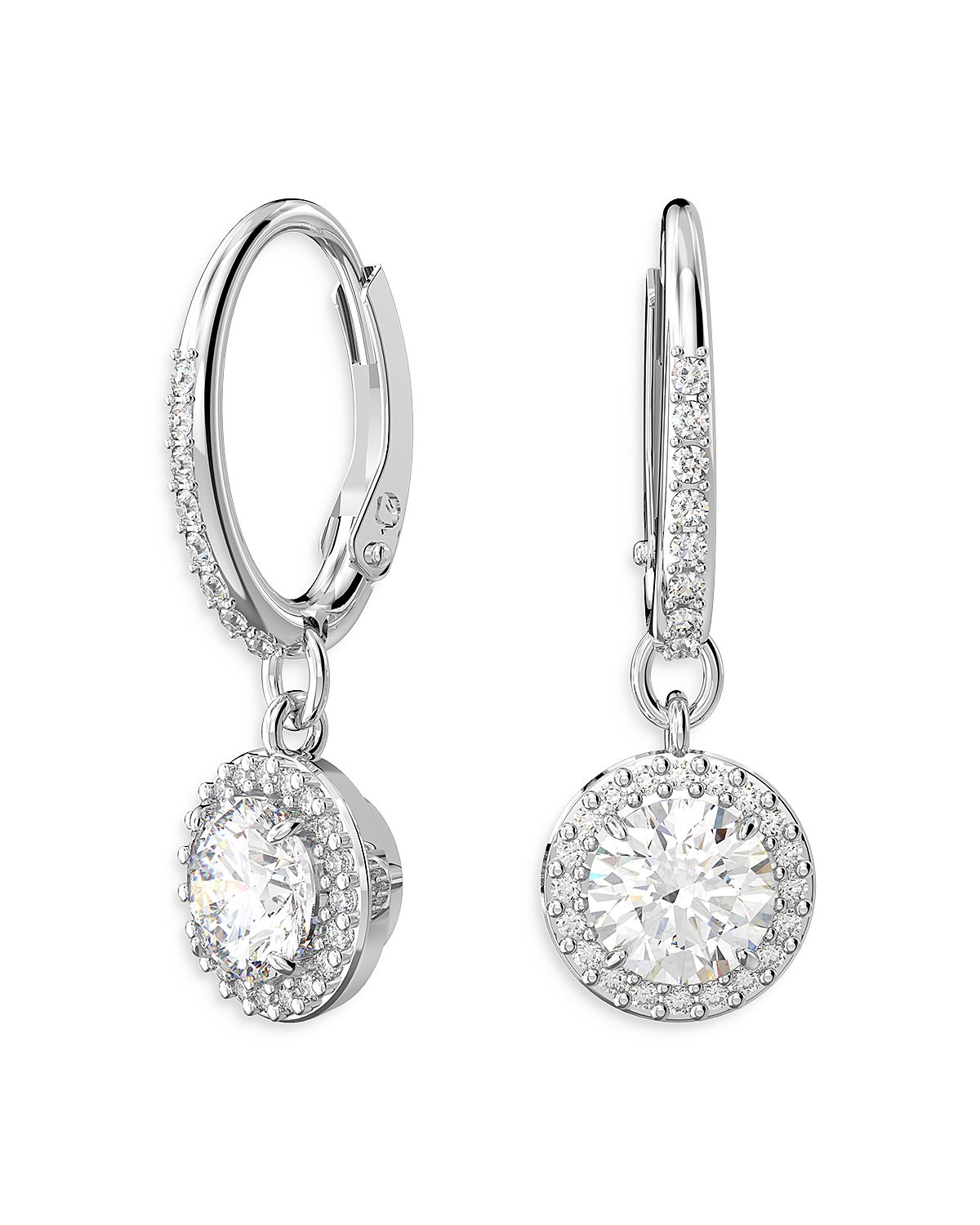 Swarovski Una Huggie Hoop Drop Earrings