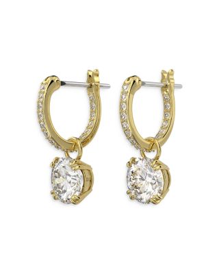 Stilla Huggie Hoop Drop Earrings