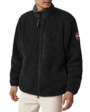 Shop Canada Goose Kelowna Fleece Jacket In Black