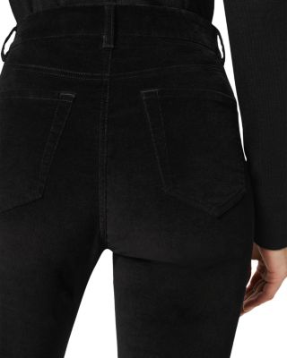 Cotton Blend Velvet Mid Rise Straight Leg Gia Jeans