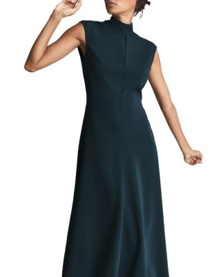 strapless open back dress Orange Halter Maxi Dress for Women | Fit and Flared main image 0