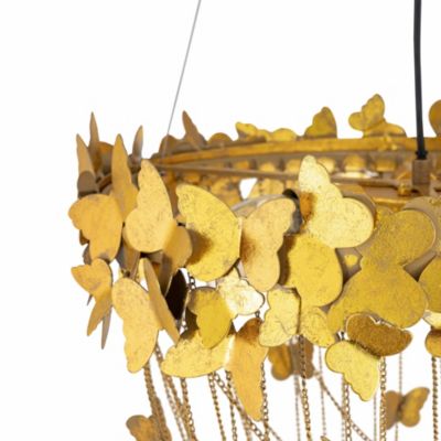  Butterfly Chandelier in Gold