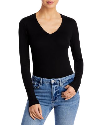 Majestic Filatures - V Neck Long Sleeve Tee