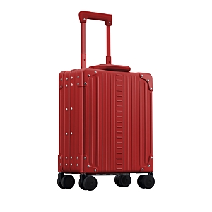 Aleon 16 Vertical Underseat Spinner Carry On Suitcase In Red