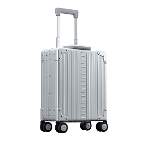 Aleon 16 Vertical Underseat Spinner Carry On Suitcase In Silver