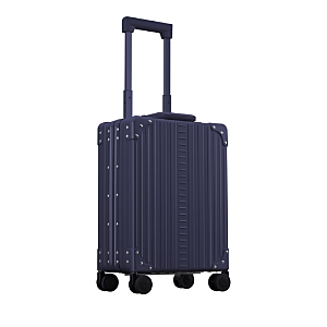 Aleon 20 Aluminum Vertical Spinner Carry On Suitcase In Blue