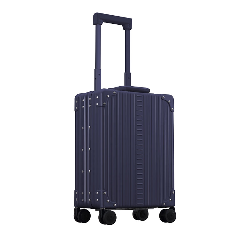 Aleon 20 Aluminum Vertical Spinner Carry On Suitcase In Blue