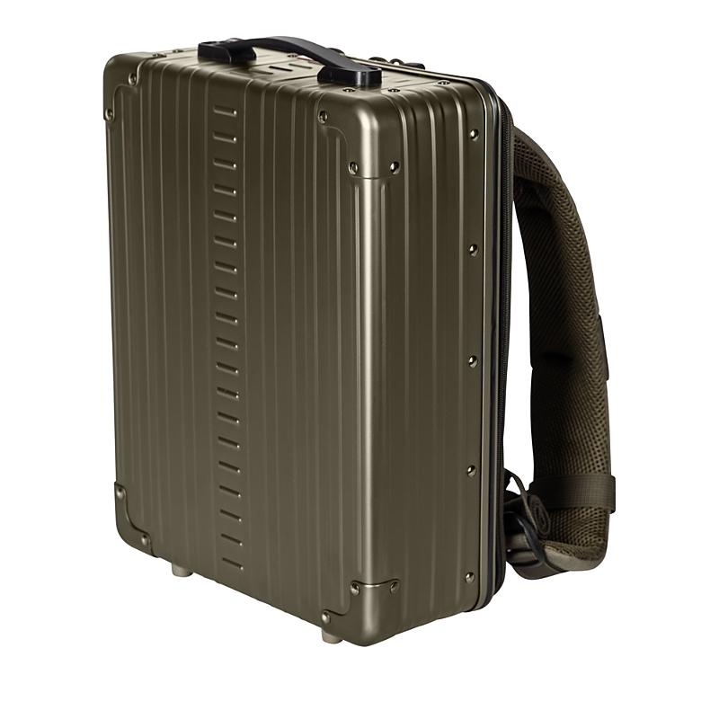 Aleon Aluminum Small Hybrid Backpack In Brown