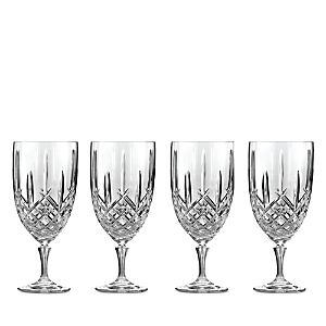 Marquis/waterford Marquis By Waterford Markham Iced Beverage Glasses, Set Of 4 In Clear