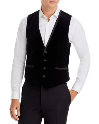 HUGO - Slim Fit Velvet Formal Vest