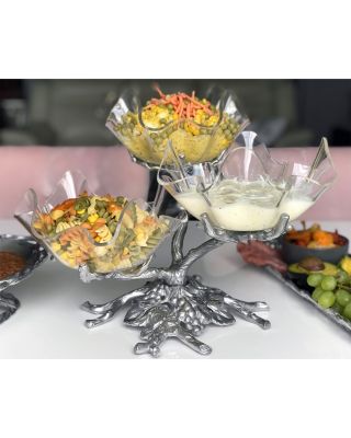 3 Tier Grape Stand with Acrylic Bowls 