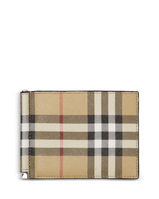 Burberry Vintage Check Money Clip Bifold Wallet Bloomingdale's