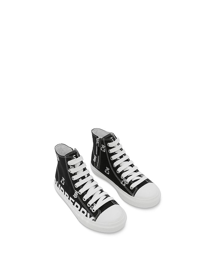 Burberry Unisex Logo Print Lace Up High Top Sneakers - Toddler, Little Kid  | Bloomingdale's