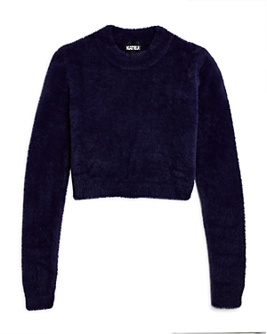 Katiejnyc Girls' Mara Sweater - Big Kid In Navy