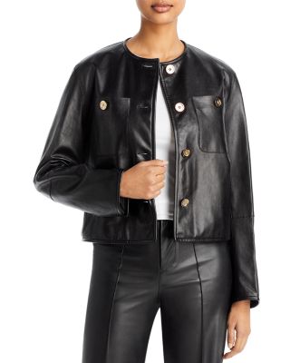 lafayette 148 new york genuine leather coats & jackets