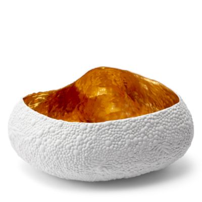 Haas Mojave Desert White + Gold Large Bowl