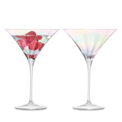 Lsa Mother of Pearl Look Martini Glasses, Set of 2