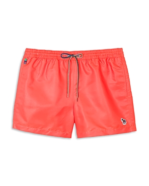 Paul Smith Ps Zebra Swim Trunks In Orange