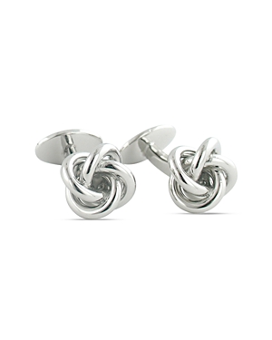 Shop David Donahue Sterling Silver Knot Cufflinks