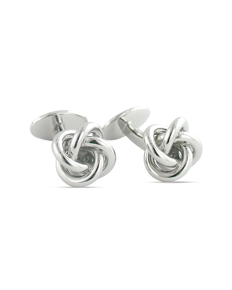 David Donahue Knot Cuff Links In Silver