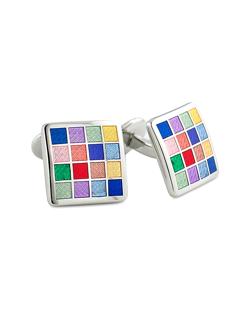 David Donahue Sterling Silver Cuff Links In Silver