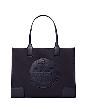 Tory Burch Ella Mini Nylon Tote In Tory Navy