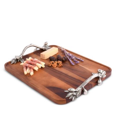Vagabond House Olive Acacia Serving Tray, Rectangular