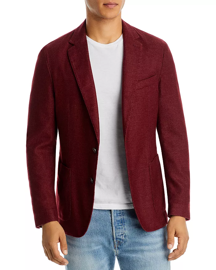 BOSS Boss Hanry Slim Fit Garment Dyed Flannel Sport Coat