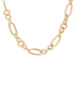 Marco Bicego - 18K Yellow Gold Jaipur Link Polished Mixed Link Statement Necklace, 17.75"