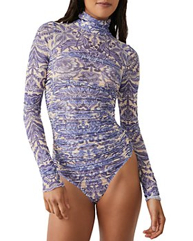Free People - Under It All Floral Print Bodysuit
