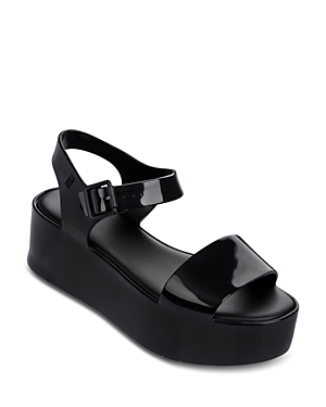 Shop Melissa Women's Mar Platform Sandals In Black