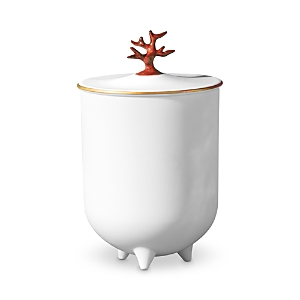 Shop L'objet Coral Porcelain Candle, 8 Oz. In White
