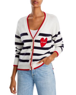 Aqua deals Stripe Cardigan