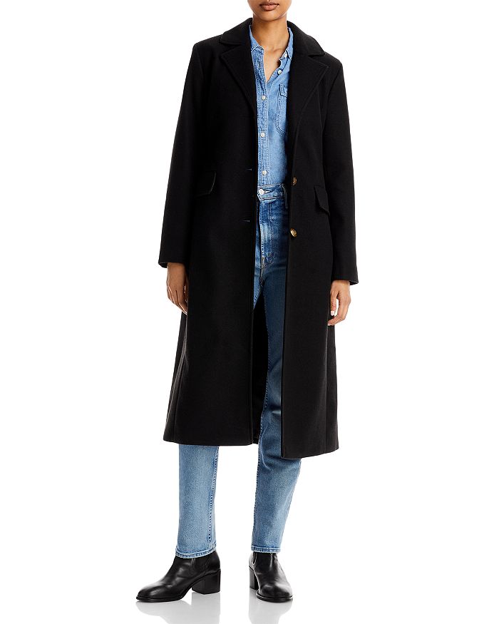 AQUA Notch Collar Coat - 100% Exclusive | Bloomingdale's