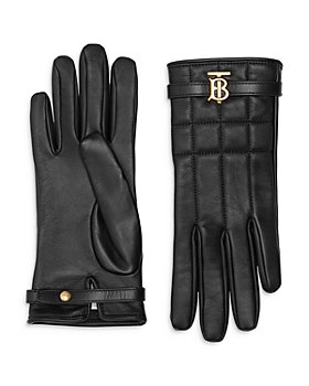 Burberry - Monogram Hardware Quilted Leather Gloves