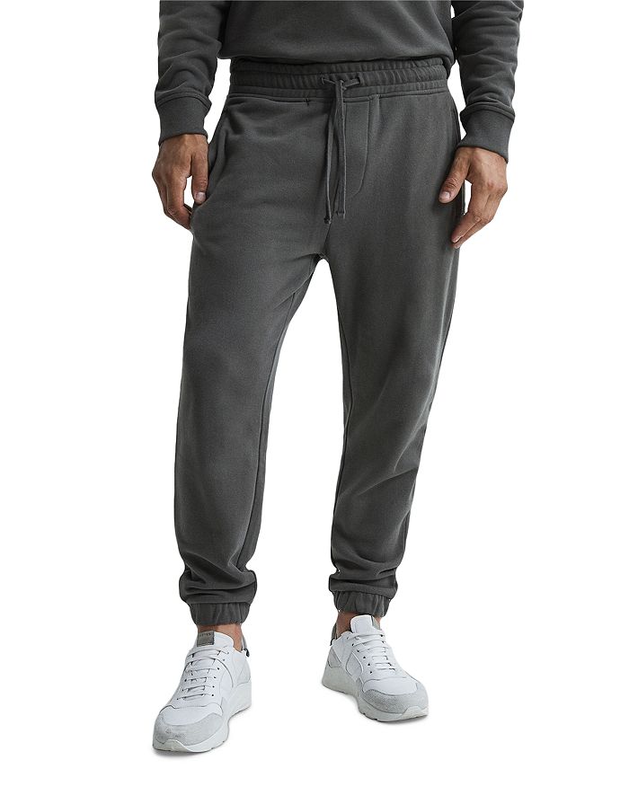 REISS Ali Cotton Garment Dyed Oversized Fit Joggers | Bloomingdale's