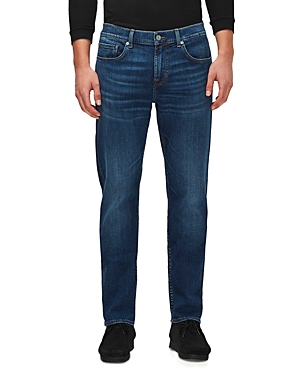 7 For All Mankind Slim Fit Slimmy With Squiggle Jeans In Essential