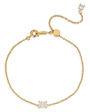 Nadri Modern Love Small Emerald Cut Solitaire Bracelet In Gold