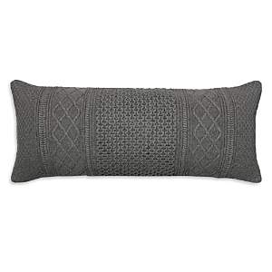 Boll & Branch Aran Knit Decorative Pillow, 14 X 34 In Stone