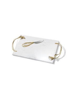 Calla Lily Cheese Board with Knife