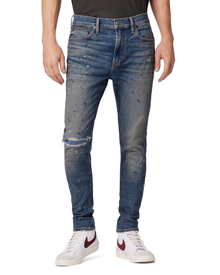 Hudson - Distressed Zack Skinny Jeans