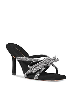 Shop Loeffler Randall Women's Margi Bow Embellished Sandals In Black